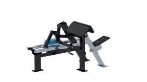 Sittande bicepscurl med justerbar vikt på utegym