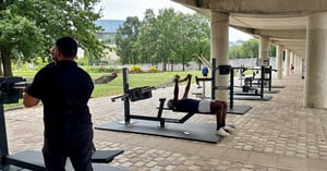 people working out in Paris