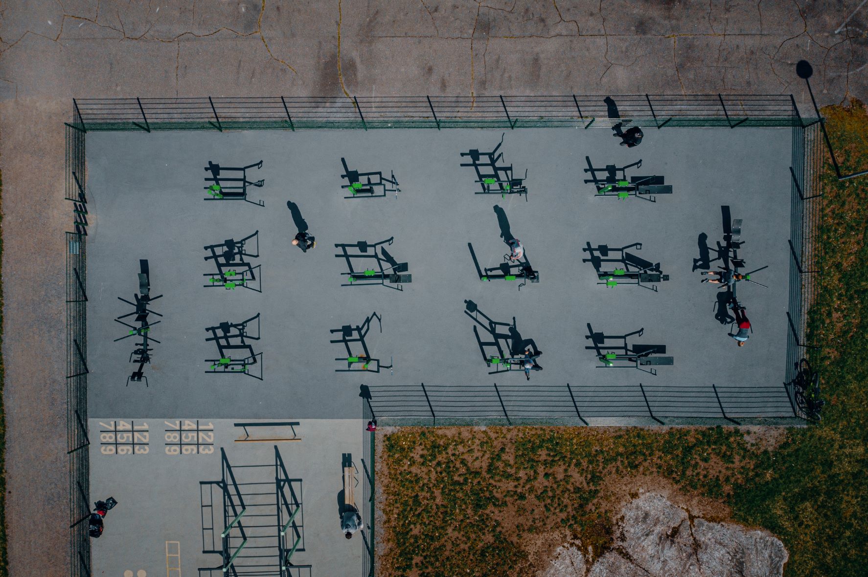 Outdoor fitness area